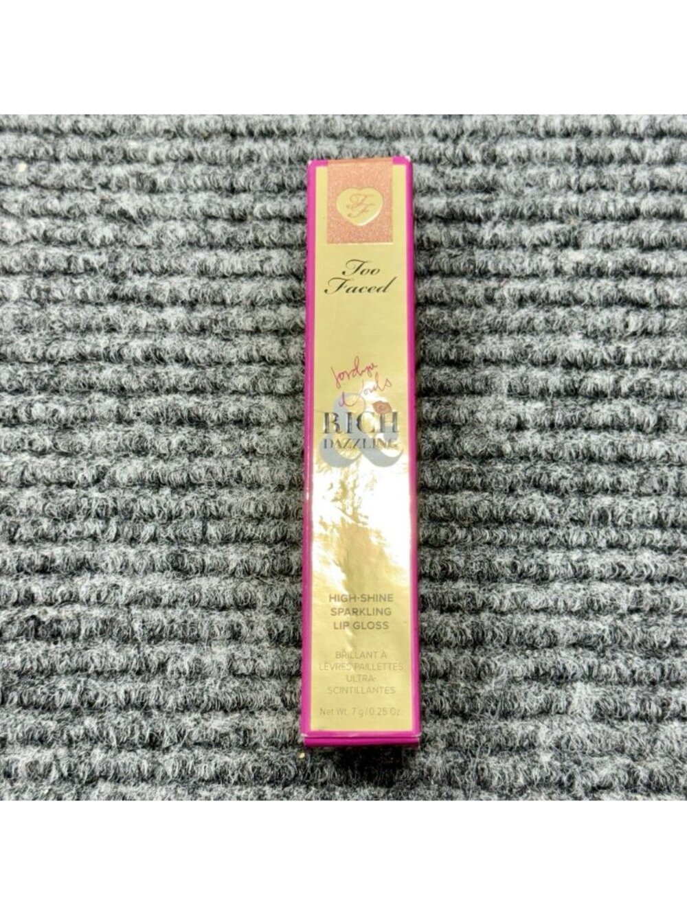 Too Faced Lip Gloss SOCIAL BUTTERFLY Rich & Dazzling High-Shine Sparkling NEW